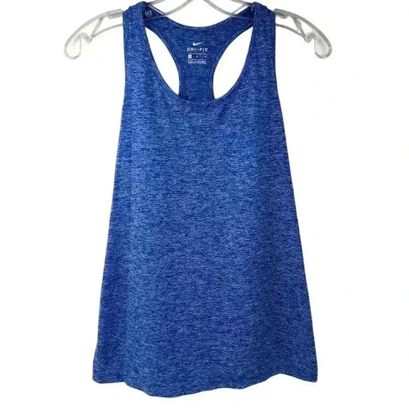 Nike Women's Blue Racerback Tank Top Size M Yoga Running Athletic Dri-fit - Picture 1 of 10